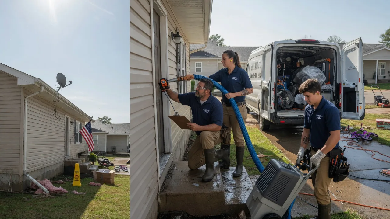 Ceiling Water Damage Restoration in Farber, MO near me